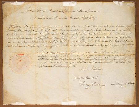 Lot #5 John Adams: The federal judiciary faces a major overhaul in 1799 as President Adams appoints a Maryland politician to the district court - Image 2