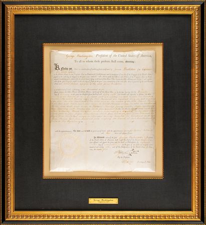 Lot #2 George Washington: Land grant for