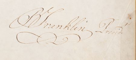Lot #103 Benjamin Franklin: Benjamin Franklin grants a parcel of land at the site of a former Philadelphia jail - Image 3