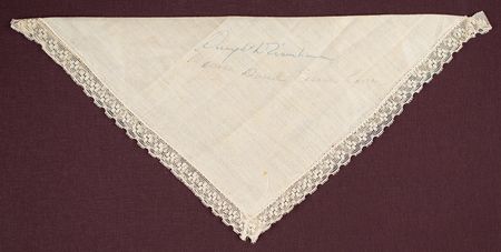Lot #58 Dwight and Mamie Eisenhower Handkerchief - Image 2