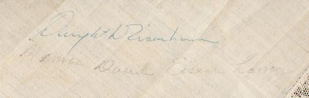 Lot #58 Dwight and Mamie Eisenhower Handkerchief - Image 3