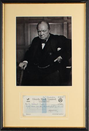 Lot #122 Winston Churchill Check - Image 1