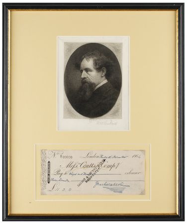Lot #337. Charles Dickens Check