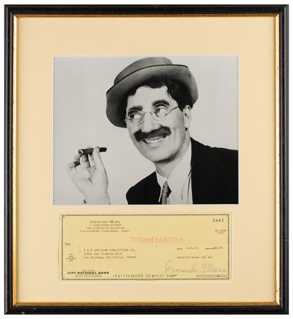 Lot #722 Groucho Marx Check - Image 1
