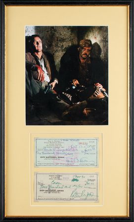 Lot #740 Paul Newman and Robert Redford Checks - Image 1
