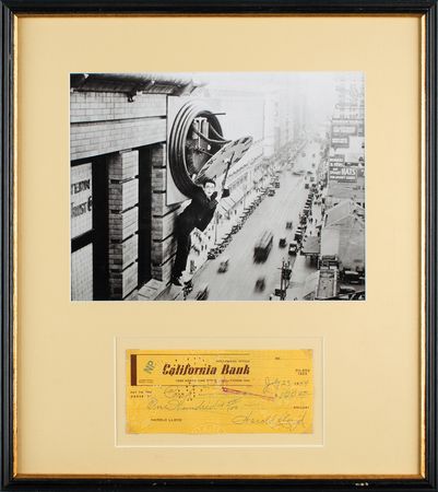 Lot #714 Harold Lloyd Check - Image 1