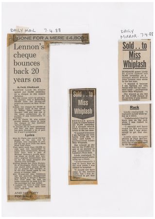Lot #392 Beatles: Lennon, John: Lennon pays the 'Taxman' in 1968 - Image 4