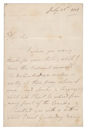 Lot #215 Charles Sumner: Handwritten passage from Sumner's powerful 1846 speech 'Anti-slavery Duties of the Whig' - Image 2