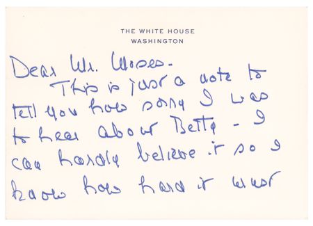 Lot #93 Nancy Reagan Handwritten Letter Signed - Image 1