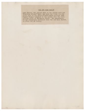 Lot #684 Jean Harlow Photograph - Image 2