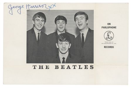 Lot #390 Beatles: Harrison, George Promo Card - Image 1