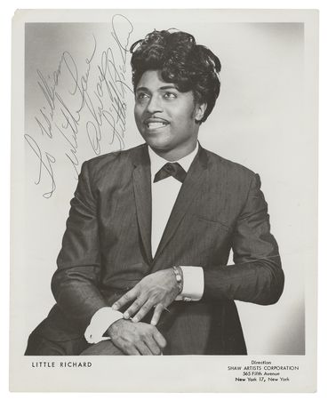 Lot #482 Little Richard Signed Photograph - Image 1