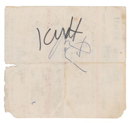 Lot #405 Nirvana: Cobain and Grohl: Nirvana's 