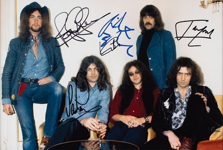 Lot #460 Deep Purple Signed Photograph - Image 1