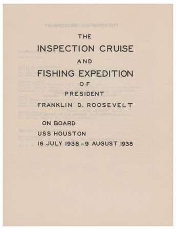 Lot #24 Franklin D. Roosevelt: Logbook from the 