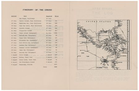 Lot #24 Franklin D. Roosevelt: Logbook from the 