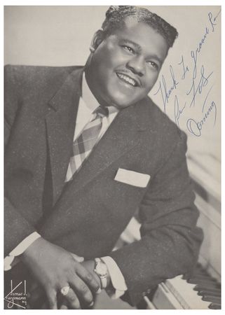 Lot #484 Clyde McPhatter and Fats Domino Program - Image 3