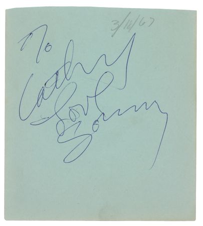 Lot #528 Sonny and Cher Signatures - Image 1