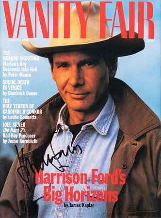 Lot #668 Harrison Ford Magazine Cover - Image 1