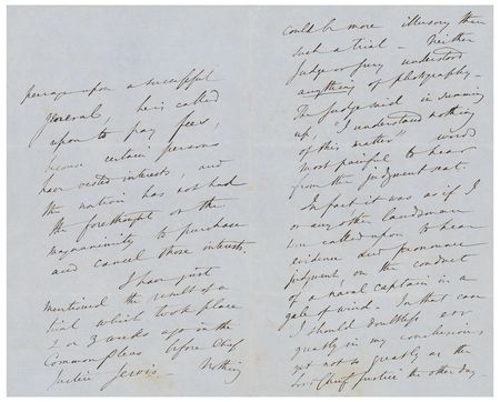 Lot #292 Henry Fox Talbot: Rare handwritten letter by Great Britain's 'father of photography' on his famous patent dispute: 