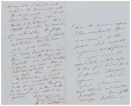 Lot #292 Henry Fox Talbot: Rare handwritten letter by Great Britain's 'father of photography' on his famous patent dispute: 
