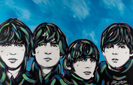 Lot #389 Beatles Painting - Image 1