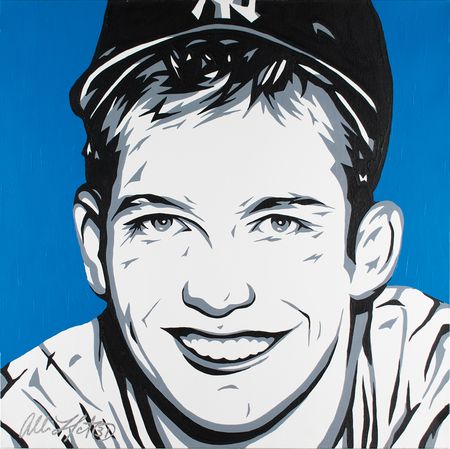 Lot #825 Mickey Mantle Painting - Image 1
