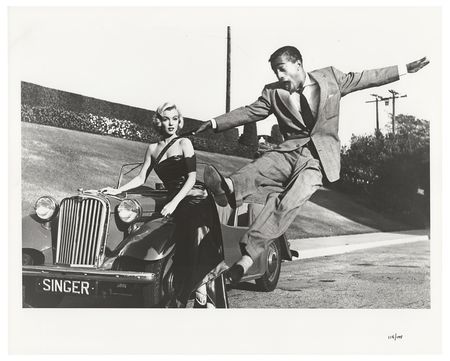 Lot #593 Marilyn Monroe and Sammy Davis, Jr Photograph - Image 1