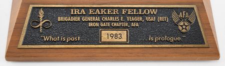 Lot #259 Chuck Yeager: Yeager?s personal 