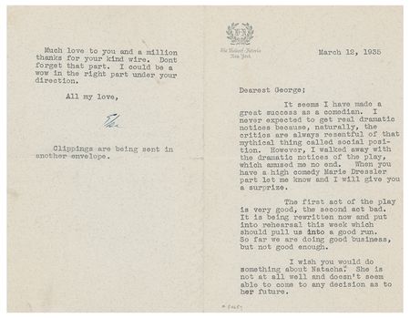 Lot #724 Elsa Maxwell Typed Letter Signed - Image 3