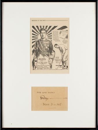 Lot #376 Robert Ripley Signature - Image 1