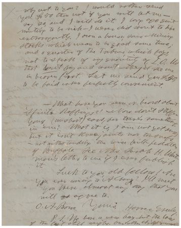 Lot #161 Horace Greeley: A curious Greeley inquires about spiritualism: 