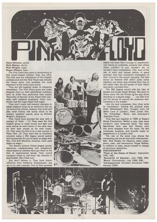 Lot #479 Led Zeppelin and Pink Floyd Handbill and Program - Image 2