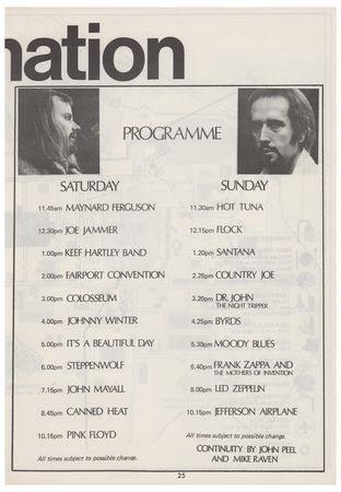 Lot #479 Led Zeppelin and Pink Floyd Handbill and Program - Image 3