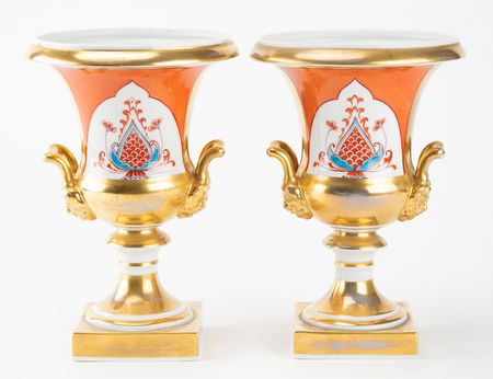 Lot #4 George and Martha Washington: Hand-painted 19th-century Paris porcelain featuring George and Martha Washington - Image 2