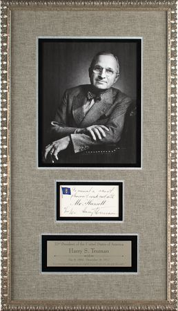 Lot #26 Harry S. Truman Signature - Image 1