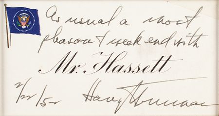 Lot #26 Harry S. Truman Signature - Image 2