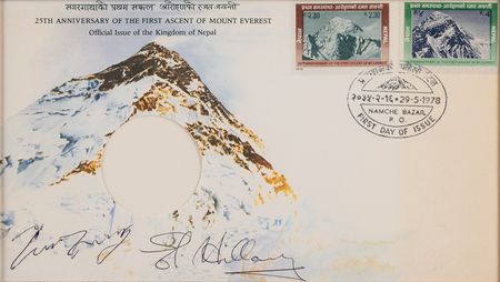 Lot #163 Edmund Hillary and Tenzing Norgay First Day Cover - Image 2