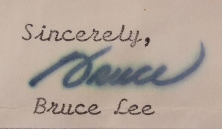 Lot #569 Bruce Lee: Bruce Lee on rumors?