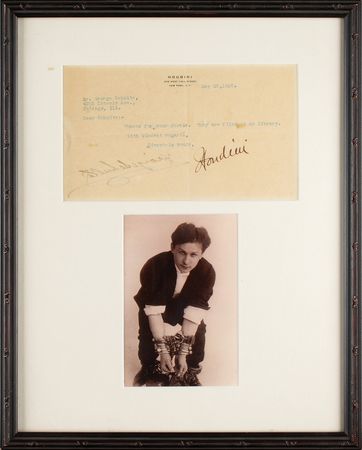 Lot #564 Harry Houdini Typed Letter Signed - Image 1