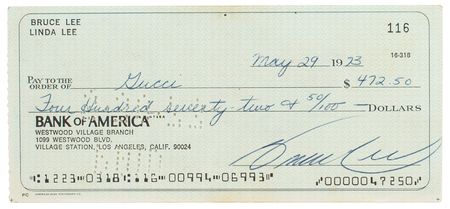 Lot #570 Bruce Lee: Bruce Lee buys Gucci—a rare