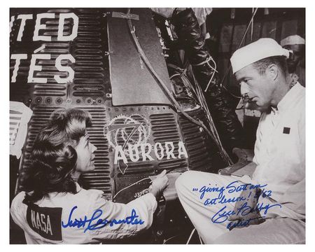 Lot #3013 Scott Carpenter and Cece Bibby Signed Photograph - Image 1