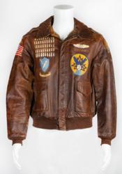 Lot #3683  World War II: Henry Baker's B-24 A-2 Flight Jacket and Service Medals - Image 1