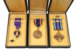 Lot #3683  World War II: Henry Baker's B-24 A-2 Flight Jacket and Service Medals - Image 5