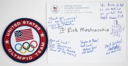 Lot #3550  Sochi 2014 Winter Olympics Space Flown Patch and Team USA Multi-signed Card - Image 5