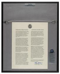 Lot #3413 Dave Scott's Apollo 15 Flown Flag and License Plate Display - Image 2