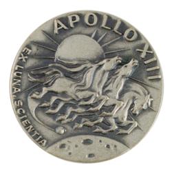 Lot #3273 Fred Haise's Apollo 13 Flown Robbins Medallion - Image 1