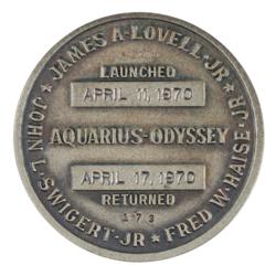 Lot #3273 Fred Haise's Apollo 13 Flown Robbins Medallion - Image 2