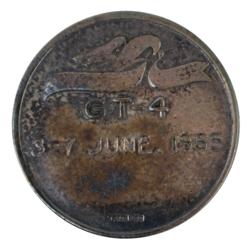 Lot #3071 Jim McDivitt's Gemini 4 Flown Fliteline Medallion - Image 2