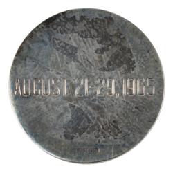 Lot #3056 Charles Conrad's Gemini 5 Flown Fliteline Medallion - Image 2